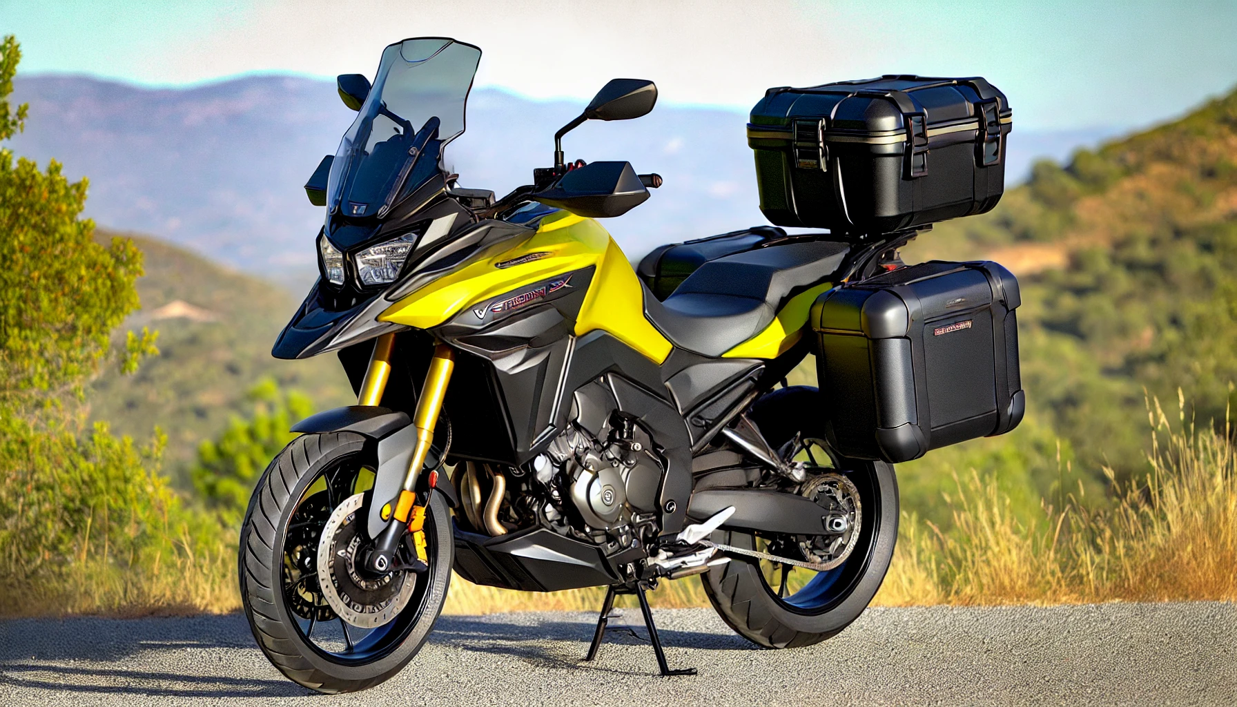 スズキ Vストローム250純正パニアケースセット（一部加工あり） いじる