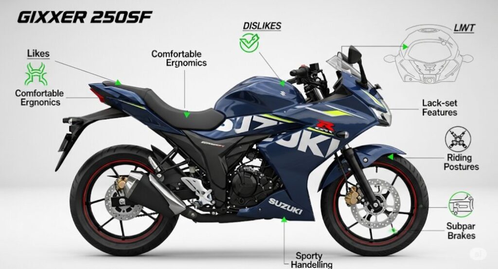 GIXXER SF250 購入後に後悔するポイント