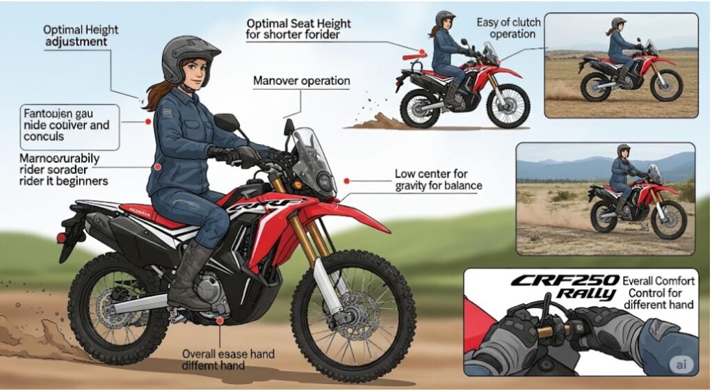 CRF250ラリー 初心者や女性が乗る際の注意点