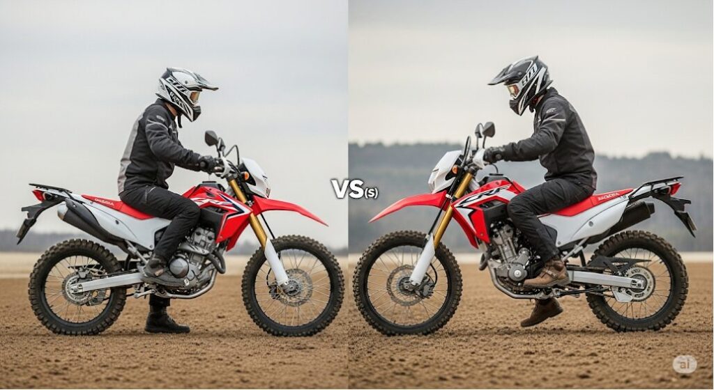 CRF250L(S) 足つきはどれくらい違う?