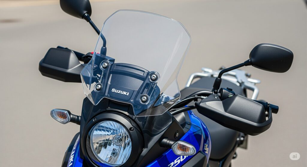 Vストローム250SXカスタムで補うウインドプロテクション