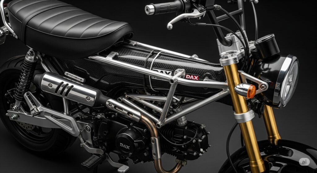 ダックス125 ステーを利用したサブタンクの自作