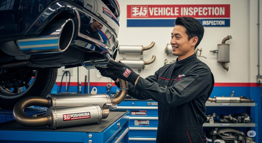 ヨシムラマフラーは車検違反になるのか